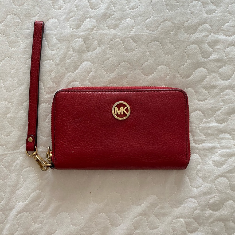 Michael Kors red wallet